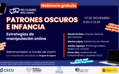 Patrones oscuros e infancia: estrategias de manipulación online