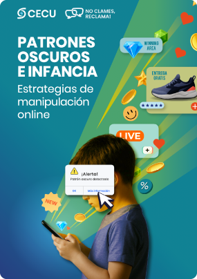Guía patrones oscuros de infancia - Estrategias de manipulación online